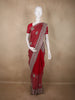 Rich Maroon Swirl Zari Embroidered Design Georgette Fancy Saree with Designer Border