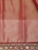 Rich Maroon Zari Woven Design Tissue Silk Saree with Designer Border
