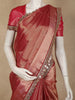 Rich Maroon Zari Woven Design Tissue Silk Saree with Designer Border
