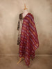 Rich Mocha Brown Paisley Zari Embroidered Design Velvet Salwar Suit with Contrast Dupatta