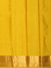 Rich Mustard Marigold Yellow Floral Zari Woven Design Pure Kanchipuram Silk Saree with Zari Border