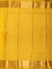 Rich Mustard Marigold Yellow Floral Zari Woven Design Pure Kanchipuram Silk Saree with Zari Border