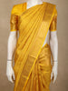 Rich Mustard Marigold Yellow Floral Zari Woven Design Pure Kanchipuram Silk Saree with Zari Border