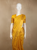 Rich Mustard Marigold Yellow Floral Zari Woven Design Pure Kanchipuram Silk Saree with Zari Border