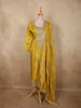 Rich Mustard Marigold Yellow Sequins and Zari Embroidered Design Silk Salwar Suit with Dupatta