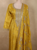 Rich Mustard Marigold Yellow Sequins and Zari Embroidered Design Silk Salwar Suit with Dupatta