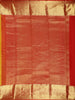 Rich Mustard Yellow Floral Zari Woven Design Pure Kanchipuram Silk Saree with Contrast Zari Paisley Border