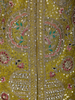 Rich Olive Green Floral Sequins and Beads Embroidered Design Georgette Palazzo Set with Dupatta