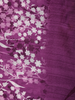 Rich Plum Purple Floral Woven Design Blended Cotton Saree