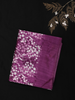 Rich Plum Purple Floral Woven Design Blended Cotton Saree
