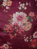 Rich Plum Wine Floral Printed Design Crepe Sharara Salwar Suit with Dupatta