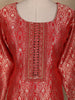 Rich Red Floral Woven Design Banarasi silk Salwar Suit