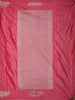 Rich Rosewood Pink Striped Zari Woven Design Semi Banarasi Saree with Animal Motif Border