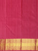 Rich Teal Blue Paisley Solid Woven Design Pure Kanchipuram Silk Saree with Contrast Border