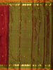 Rich Vermilion Red Butta Zari Woven Design Kanchipuram Silk Saree with Contrast Dual-Tone Paisley Zari Border