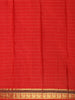 Rich Vermilion Red Checked Zari Woven Design Pure Kanchipuram Silk Saree