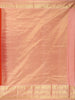 Rich Vermilion Red Floral Zari Woven Design Pure Kanchipuram Silk Saree with Contrast Border