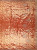 Rich Vermilion Red Floral Zari Woven Design Tissue Banarasi Saree with Scalloped Border