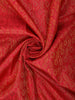 Dark Pink Floral and Leaf Zari Woven Design Pure Kanchipuram Silk Saree with Zari Border