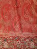 Rich Vermilion Red Paisley Woven Design Pure Banarasi Designer Saree with Embroidered Border