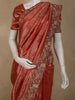 Rich Vermilion Red Paisley Woven Design Pure Banarasi Designer Saree with Embroidered Border