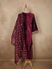 Rich Wine Maroon Paisley Zari Embroidered Design Velvet Salwar Suit with Dupatta