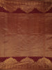 Rich Wine Maroon Peacock Butta Woven Design Pure Kanchipuram Silk Saree with Zari Border