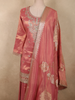 Rose Blush Pink Sequins Embroidered Design Tissue Silk Salwar Palazzo Suit with Dupatta