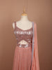 Rose Gold All Over Heavy Sequins Embroidered Design Sequins  Party Wear Lehenga with Matching Dupatta