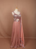 Rose Gold All Over Heavy Sequins Embroidered Design Sequins  Party Wear Lehenga with Matching Dupatta