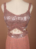 Rose Gold All Over Heavy Sequins Embroidered Design Sequins  Party Wear Lehenga with Matching Dupatta