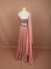 Rose Gold All Over Heavy Sequins Embroidered Design Sequins  Party Wear Lehenga with Matching Dupatta