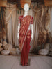 Rose Gold Floral Embroidered Design Tissue Silk Saree with Designer Border