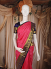 Rose Pink Butta Woven Design Kanchipuram Silk Saree with Contrast Border
