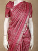 Rose Pink Checked Zari Woven Kanchipuram Silk Saree