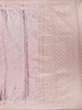 Rose Pink Floral Brocade Design Semi Tissue Saree - Diadem