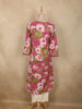 Rose Pink Floral Printed Design Cotton Salwar Suit