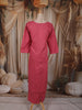 Rose Pink Floral Printed Design Cotton Straight Cut Salwar Suit