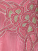 Rose Pink Floral Sequins Embroidered Satin Lehenga with Ruffled Dupatta