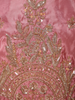 Rose Pink Floral Sequins and Beads Embroidered Design Satin Palazzo Suit with Dupatta
