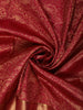Rose Pink Floral Vine Zari Woven Design Pure Kanchipuram Silk Saree with Zari Border