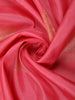Rose Pink Leaf Butta Woven Design Pure Kanchipuram Silk Saree with Zari Border