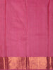 Rose Pink Paisley Butta Zari Woven Design Pure Kanchipuram Silk Saree with Zari Border
