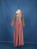 Rose Pink Peacock Embroidered Georgette Kids Palazzo Suit