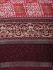 Rose Pink Traditional Printed Design Linen Cotton Saree with Contrast Sequins Border