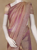 Rose Gold Solid Design Georgette Saree - Diadem