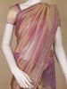 Rose Gold Solid Design Georgette Saree - Diadem