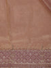 Rose Gold Solid Design Georgette Saree - Diadem