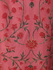 Rose Pink Floral Printed Cotton Kurti - Diadem