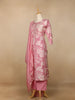 Rose Pink Floral Printed Salwar Suit - Diadem